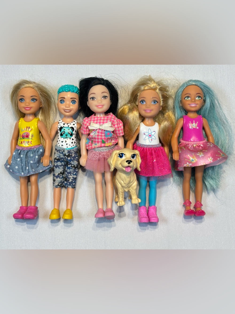 🎀 Barbie Club Chelsea & Friends Lot of 5 + Pet Puppy!